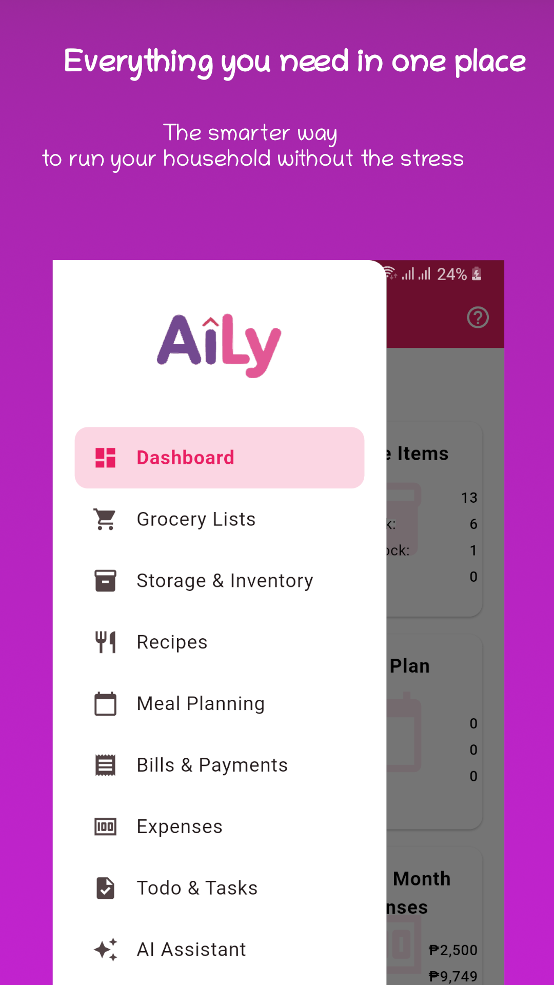 Aily App Dashboard