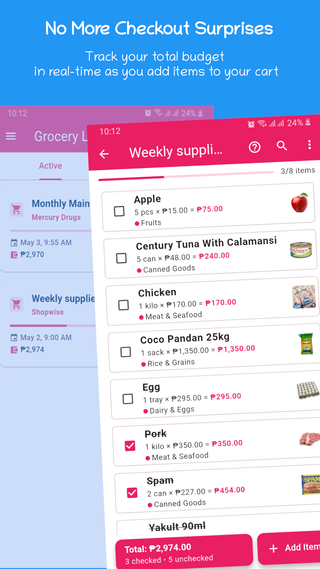 Aily Grocery List