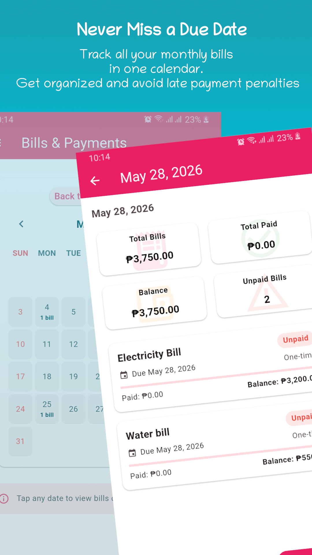 Aily Bills and Payments